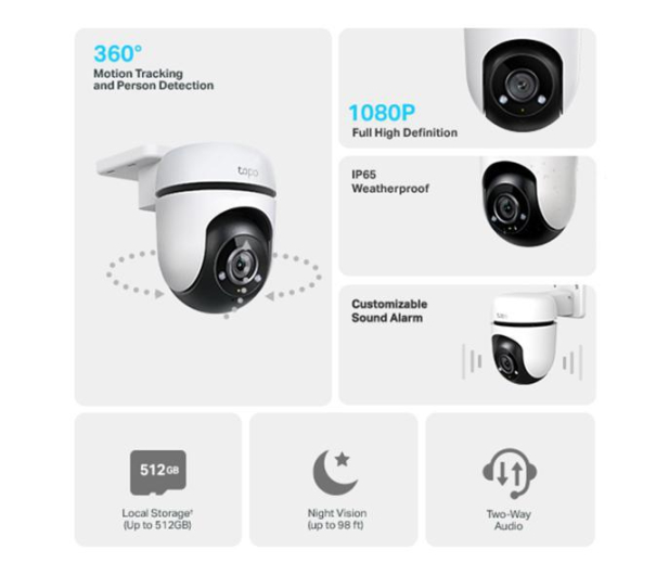 TP-Link Tapo C500 Outdoor Pan/Tilt Security WiFi - 1107008 - zdjęcie 2